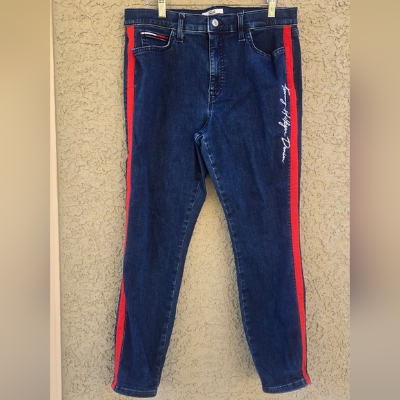 Tommy Hilfiger Denim - Tommy Hilfiger Red Stripe Signature Jeans